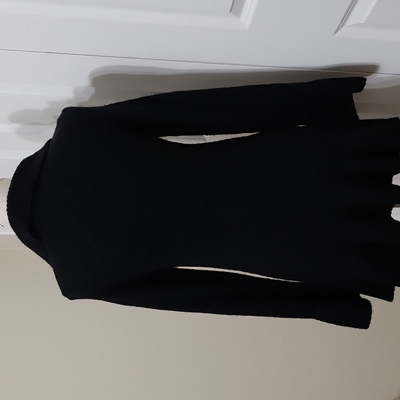 APT 9 BEAUTIFUL VICTORIAN BLACK CARDIGAN RUFFLED LAPEL & BELL CUFFS POCKETS SZ M - Picture 5 of 11